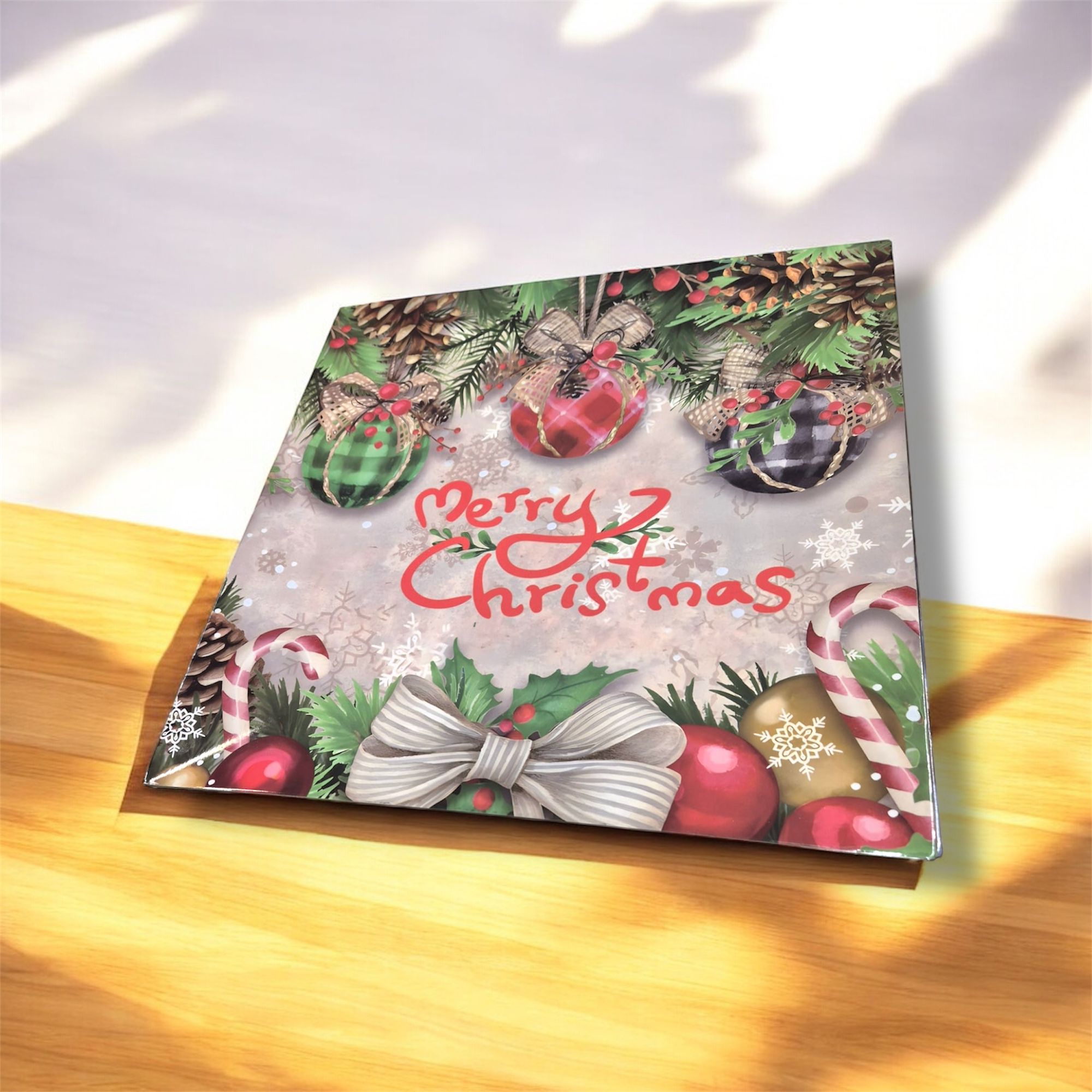 Sottopiatto natalizio quadrato