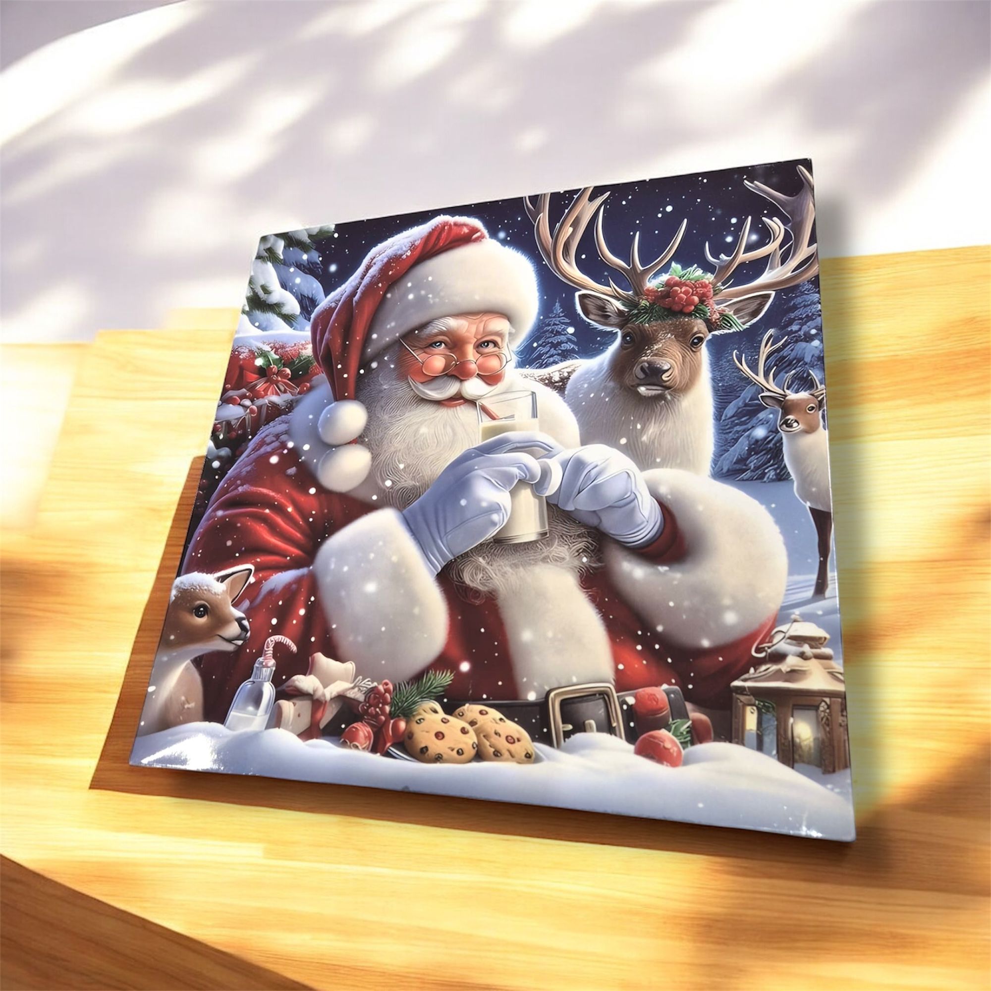 Sottopiatto natalizio quadrato