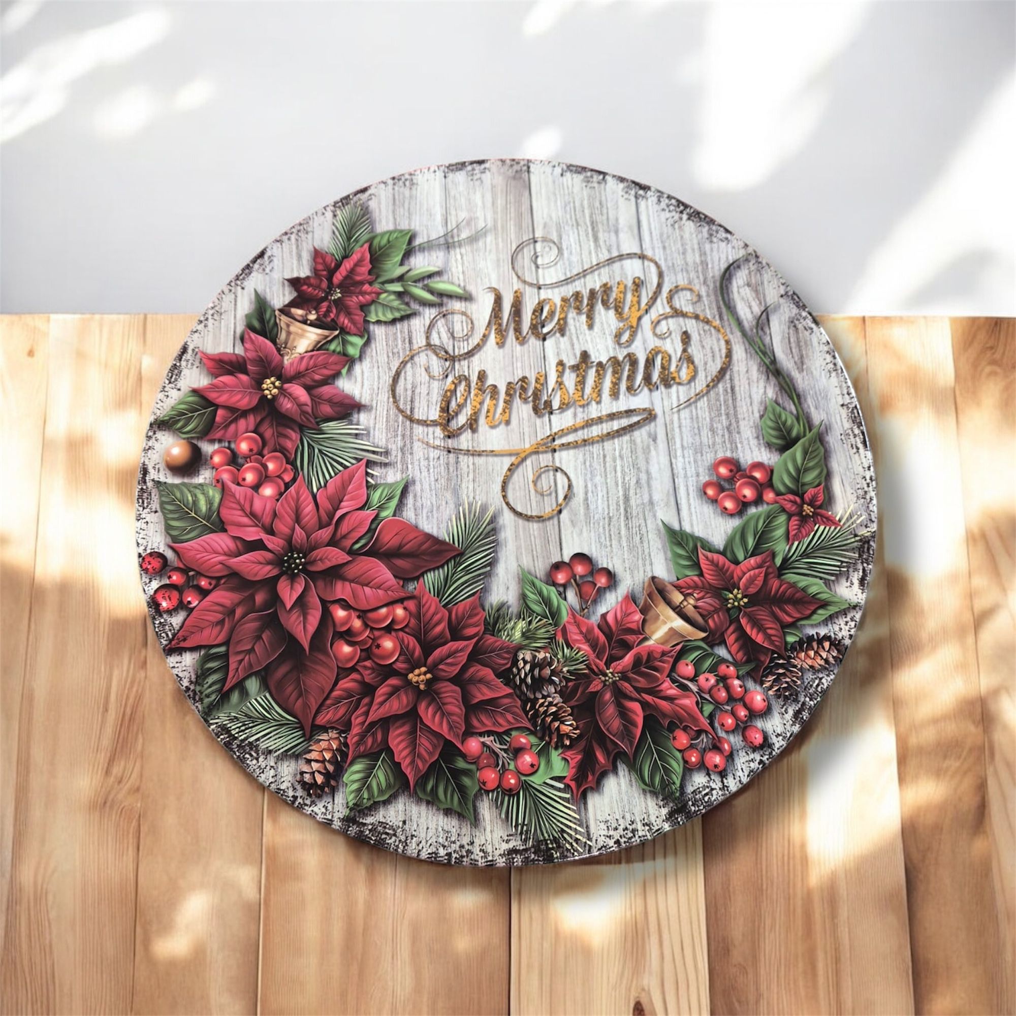 Sottopiatto natalizio tondo