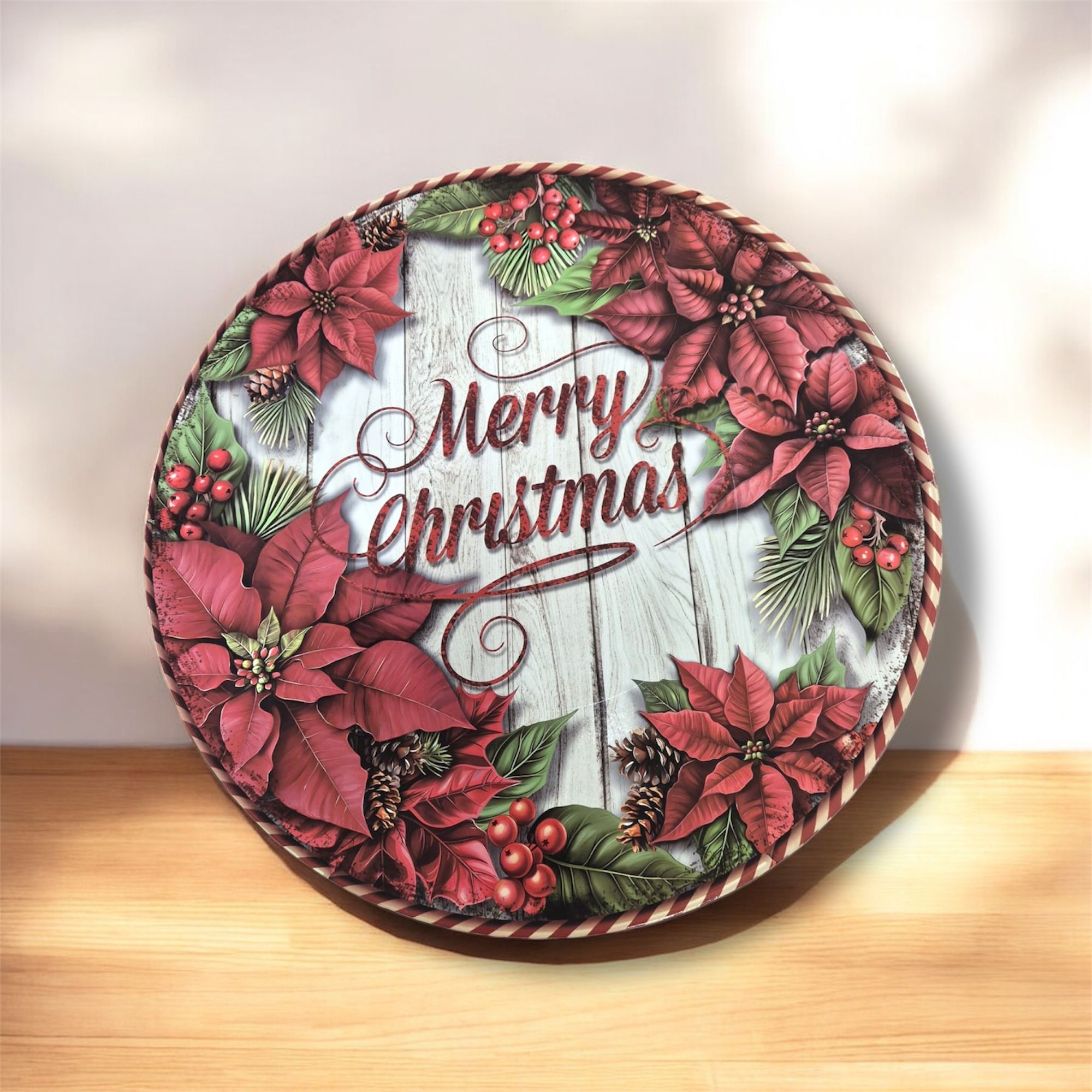 Sottopiatto natalizio tondo