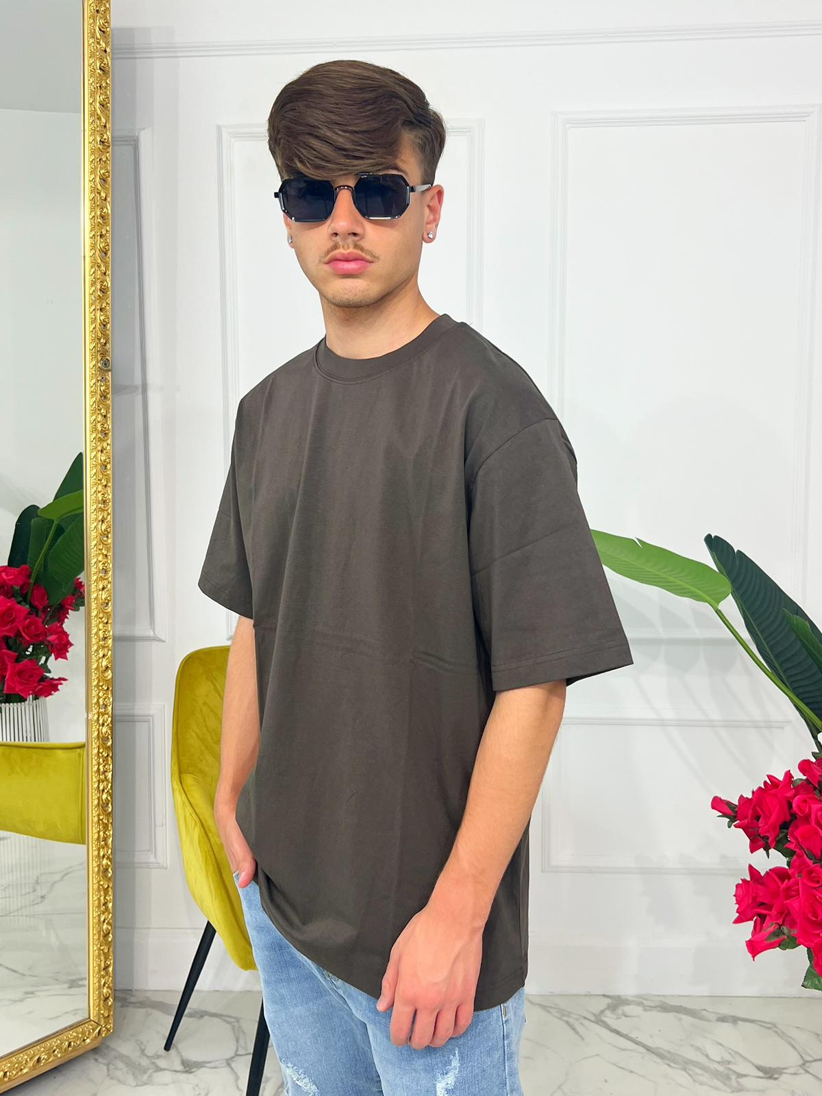 T-shirt Basic Marrone