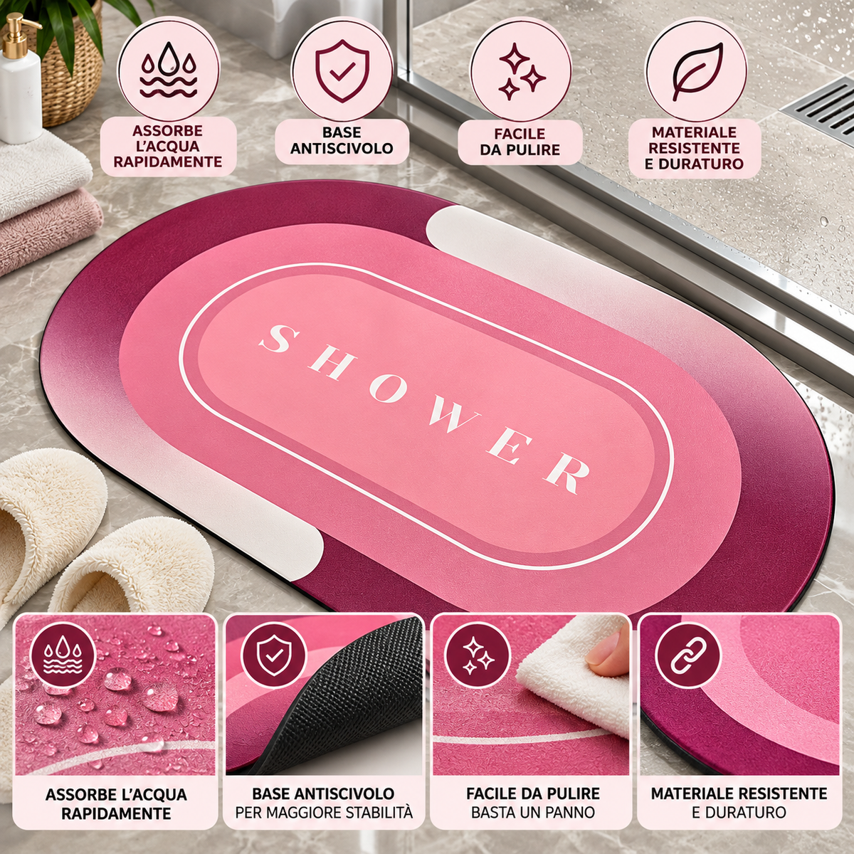 Tappetino Antiscivolo Shower