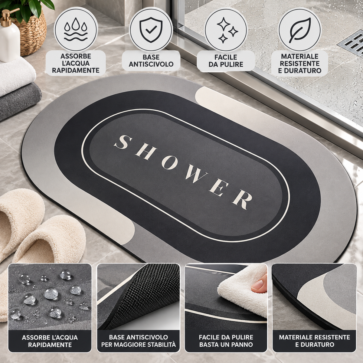 Tappetino Antiscivolo Shower
