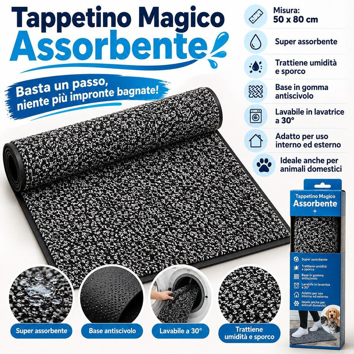 Tappetino magico super assorbente