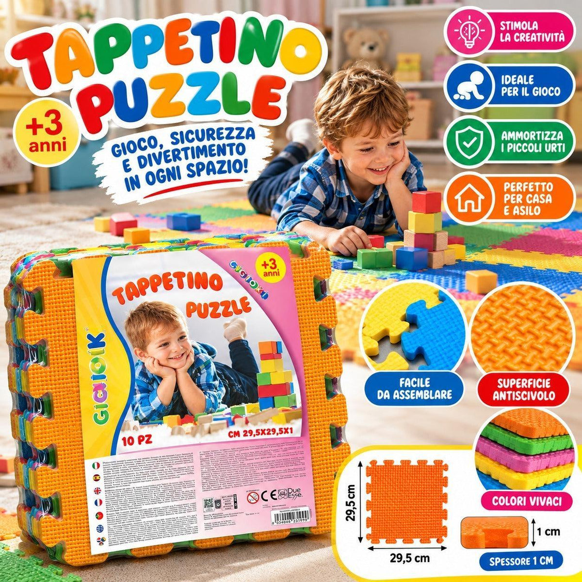 Tappeto Puzzle Baby 10pz
