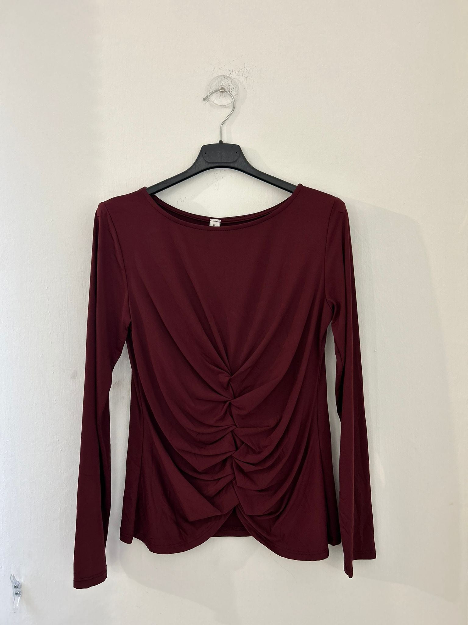 Top in lycra drappeggiato