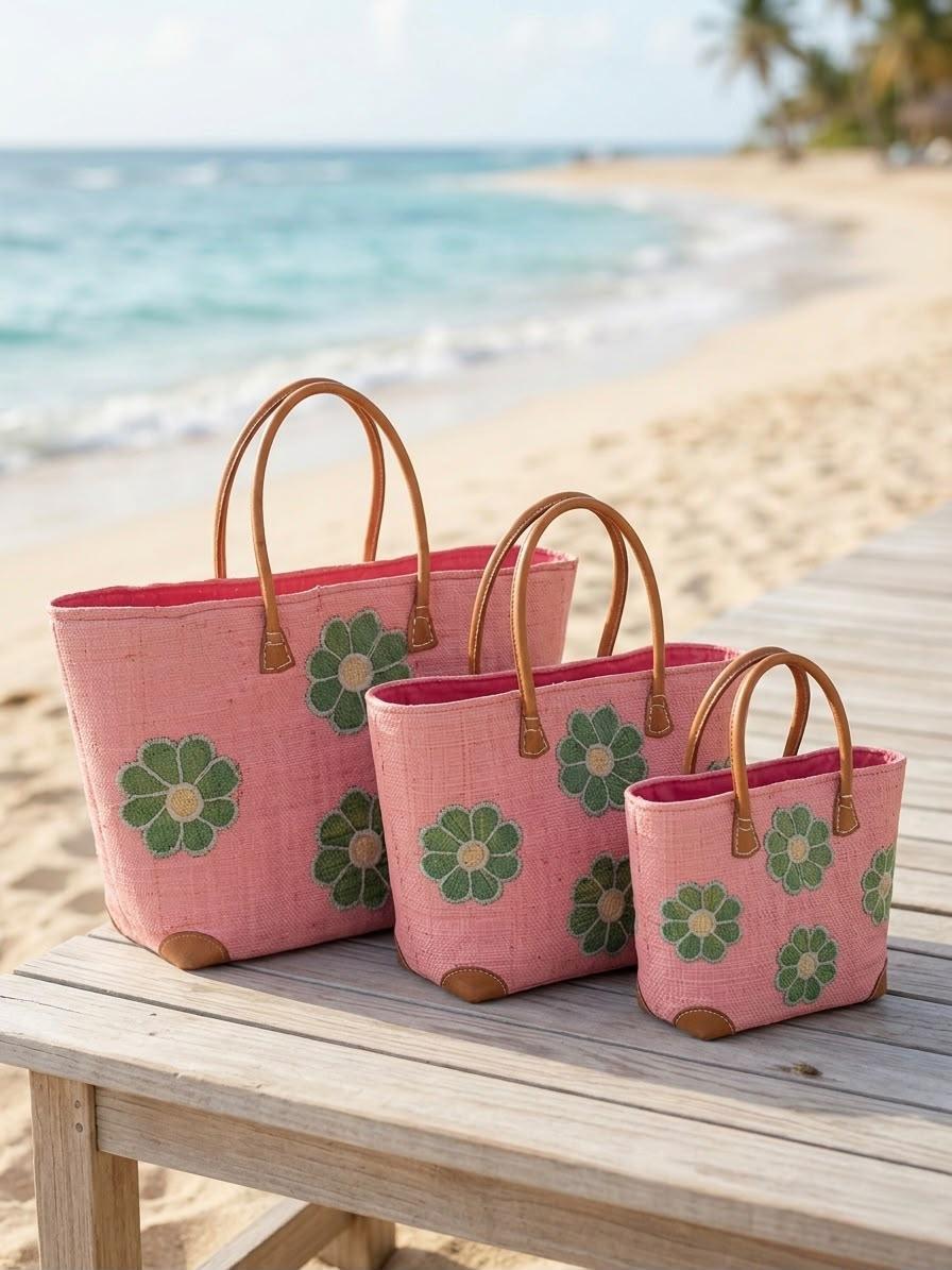 Tris di borse Rosa