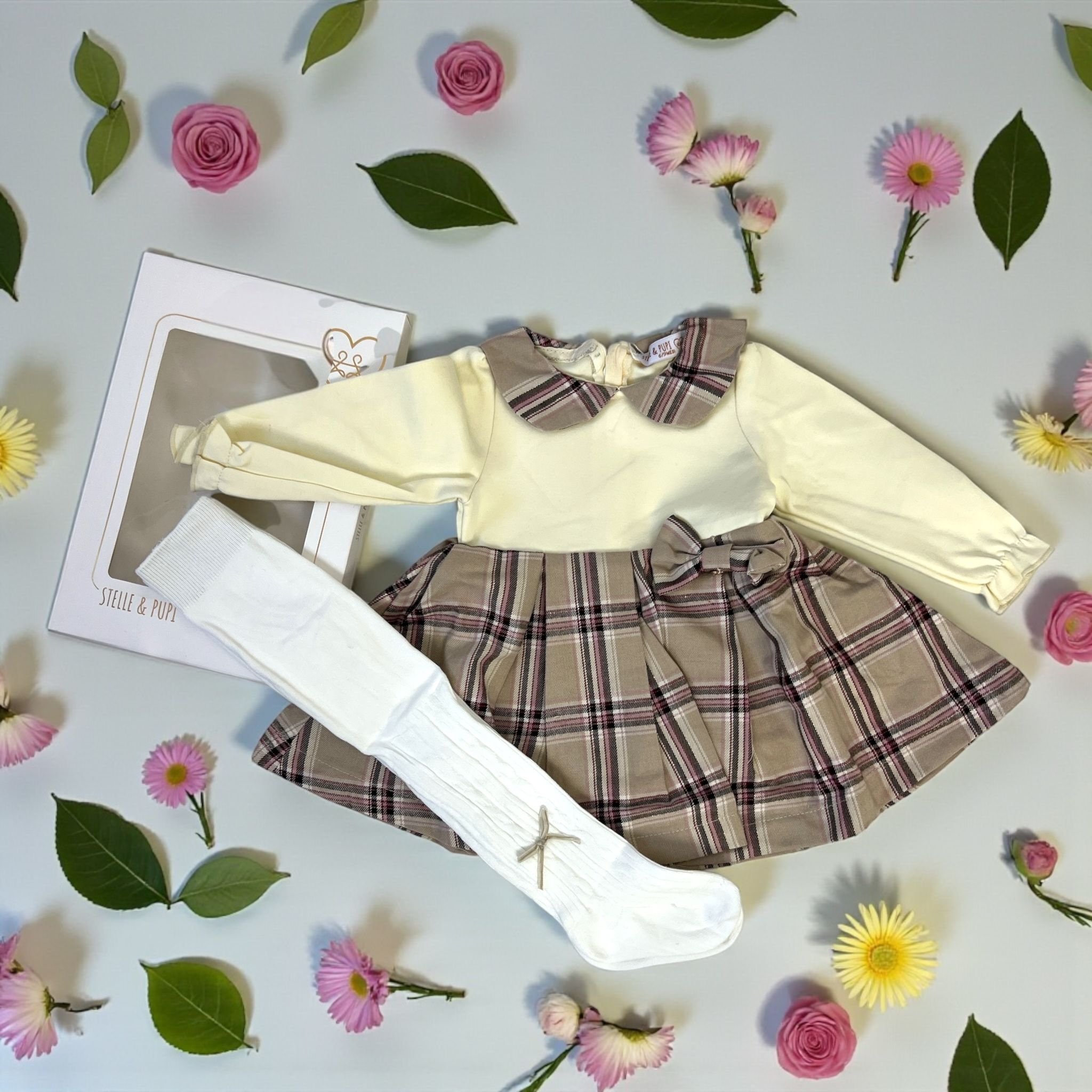 Vestitino scozzese NEONATA