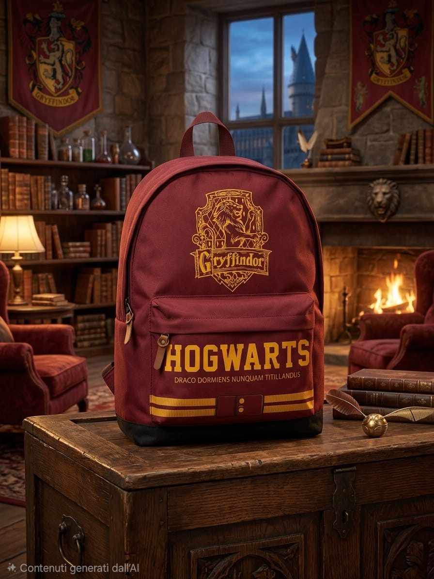 Zaino Hogwarts Rosso
