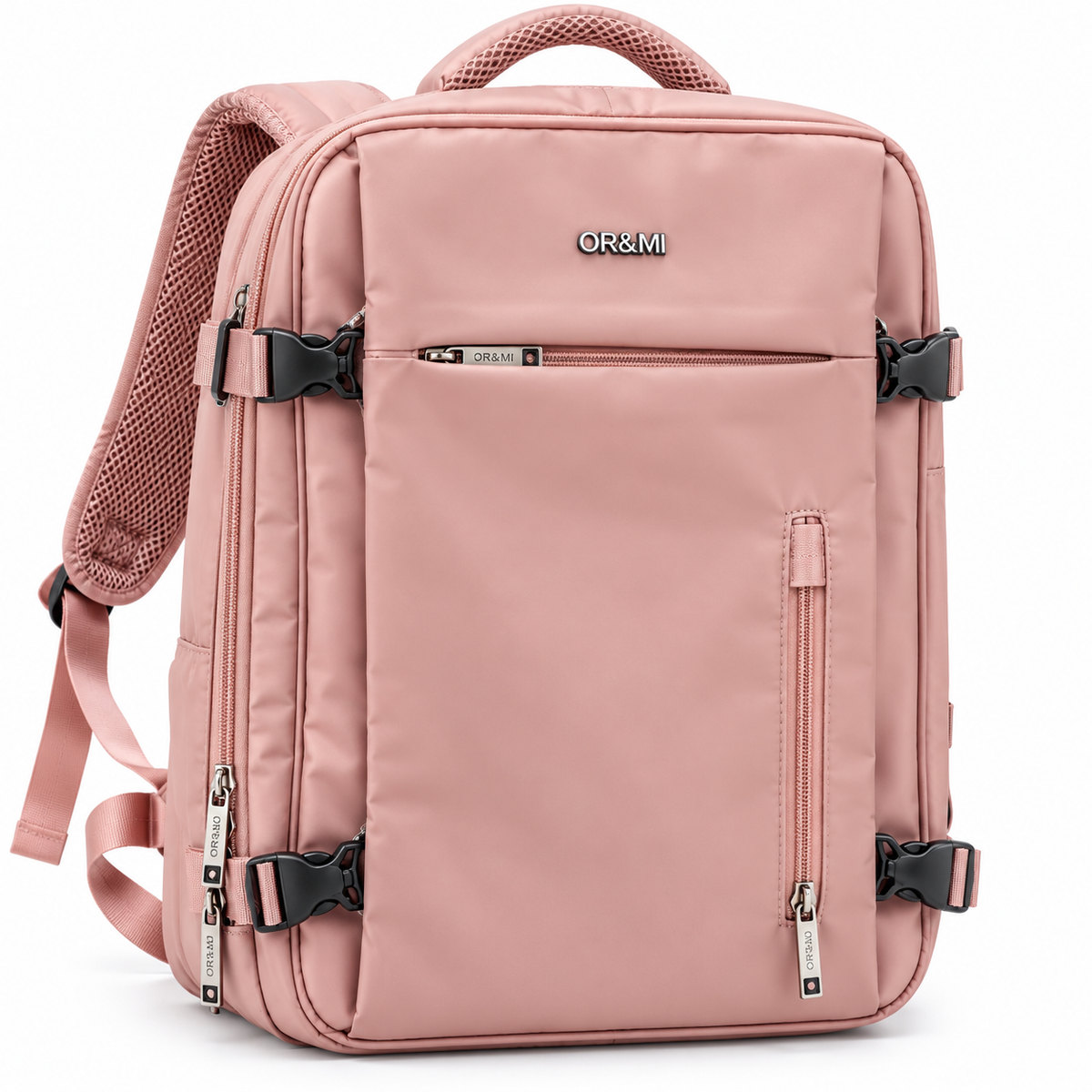 Zaino da Viaggio OR&MI 12381 Multiscomparto con Vano PC Separato, Tasche Organizzate e Schienale Traspirante